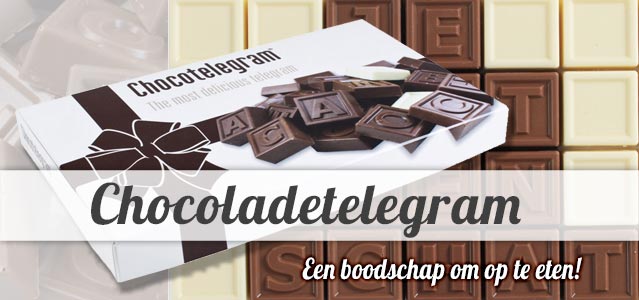 Chocoladetelegram versturen