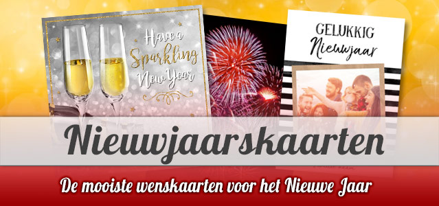 Nieuwjaarskaarten versturen