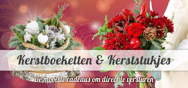 Teken een foto Buurt bagageruimte Groetjes Doen.nl | Kerstboeketten & Kerststukjes